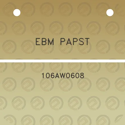 ebm-papst-106aw0608