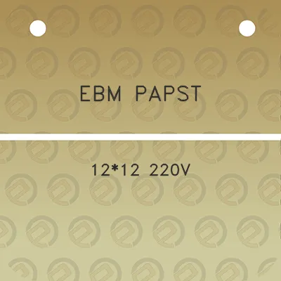 ebm-papst-1212-220v