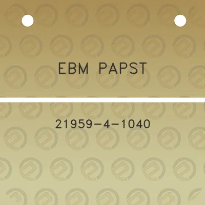 ebm-papst-21959-4-1040