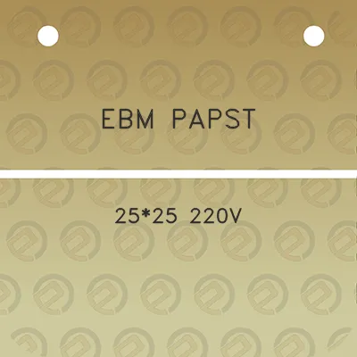 ebm-papst-2525-220v