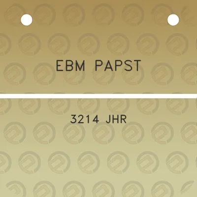 ebm-papst-3214-jhr