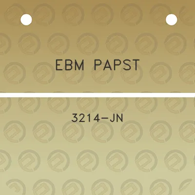 ebm-papst-3214-jn