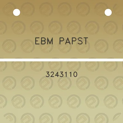 ebm-papst-3243110