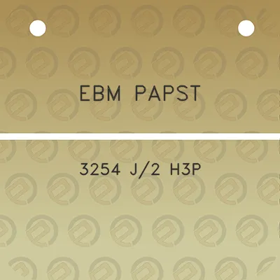 ebm-papst-3254-j2-h3p