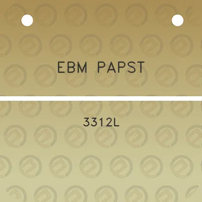 ebm-papst-3312l