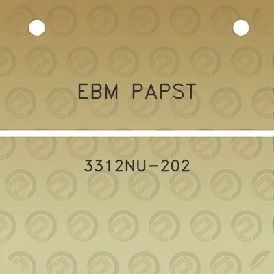 ebm-papst-3312nu-202