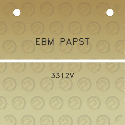 ebm-papst-3312v