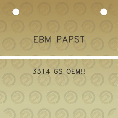 ebm-papst-3314-gs-oem