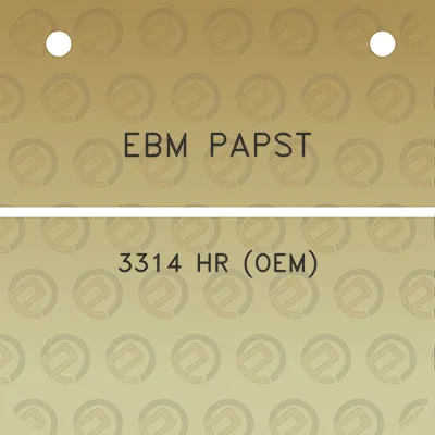 ebm-papst-3314-hr-oem