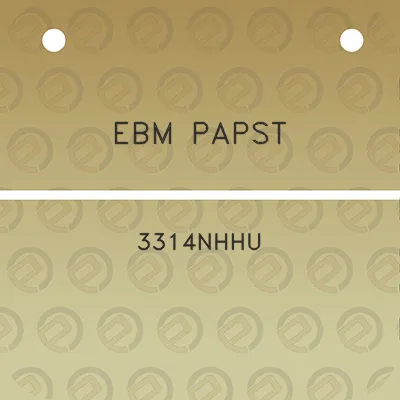 ebm-papst-3314nhhu