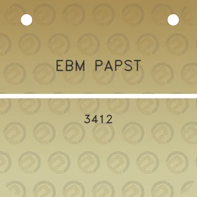 ebm-papst-3412