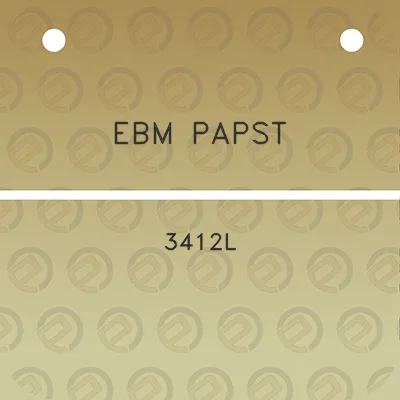 ebm-papst-3412l