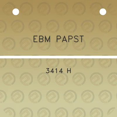 ebm-papst-3414-h