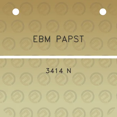 ebm-papst-3414-n