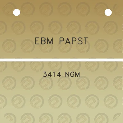 ebm-papst-3414-ngm