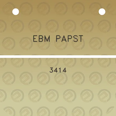 ebm-papst-3414