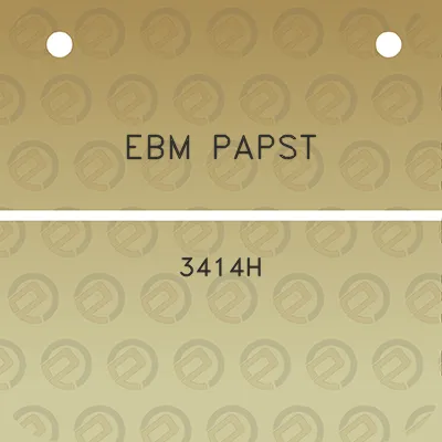 ebm-papst-3414h