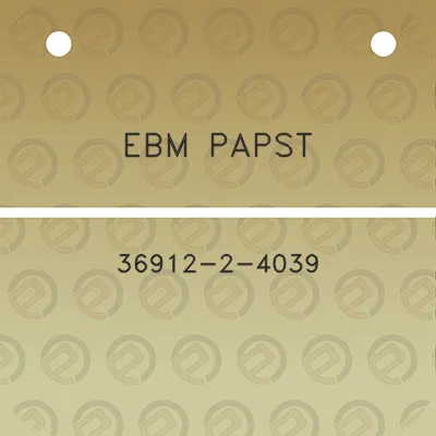 ebm-papst-36912-2-4039