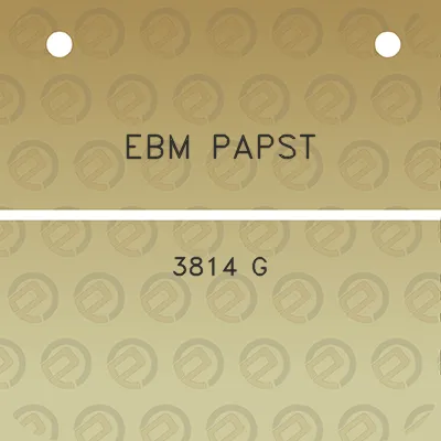 ebm-papst-3814-g