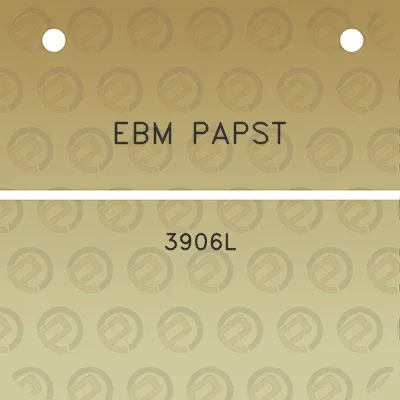 ebm-papst-3906l