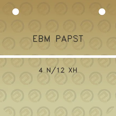 ebm-papst-4-n12-xh