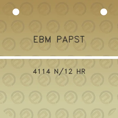 ebm-papst-4114-n12-hr