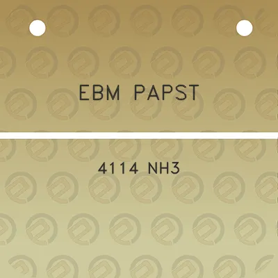 ebm-papst-4114-nh3