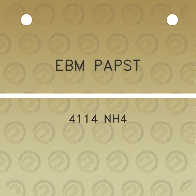 ebm-papst-4114-nh4