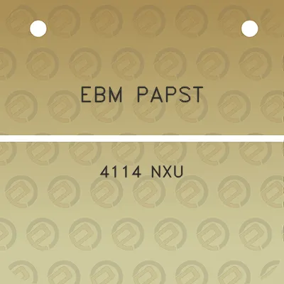 ebm-papst-4114-nxu