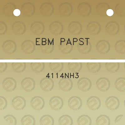 ebm-papst-4114nh3