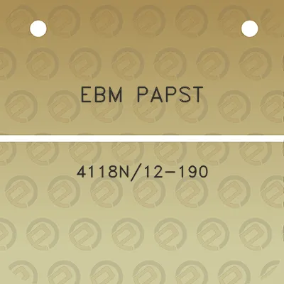 ebm-papst-4118n12-190