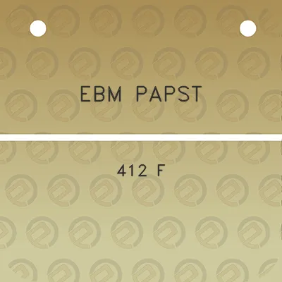 ebm-papst-412-f