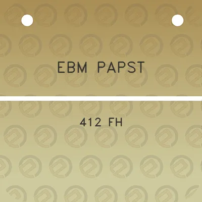 ebm-papst-412-fh