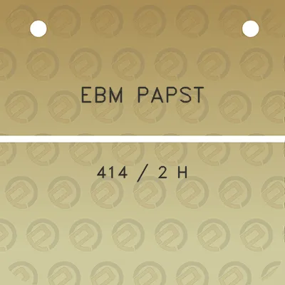 ebm-papst-414-2-h