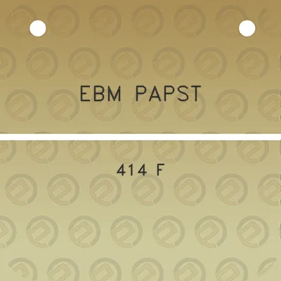 ebm-papst-414-f