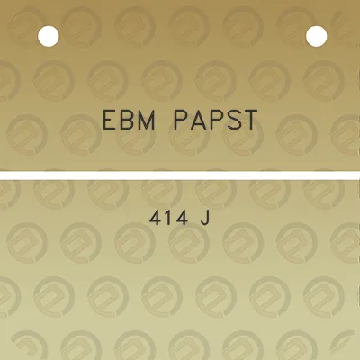 ebm-papst-414-j