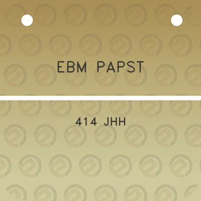 ebm-papst-414-jhh