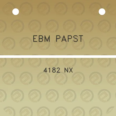 ebm-papst-4182-nx