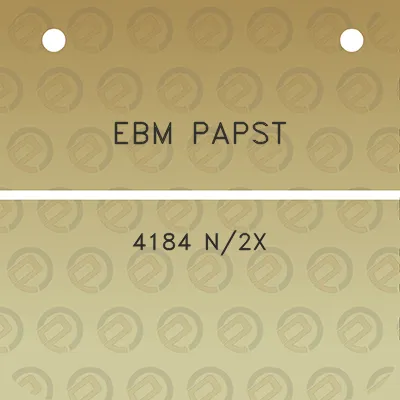 ebm-papst-4184-n2x