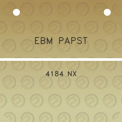 ebm-papst-4184-nx