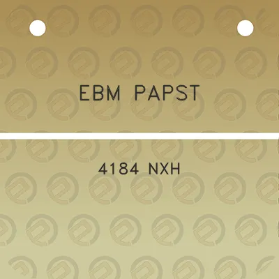 ebm-papst-4184-nxh