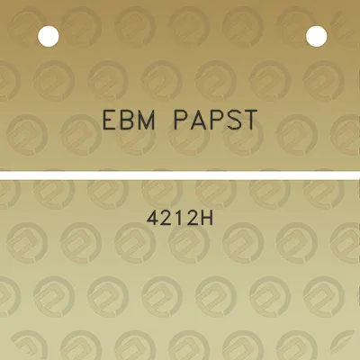 ebm-papst-4212h