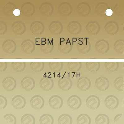 ebm-papst-421417h