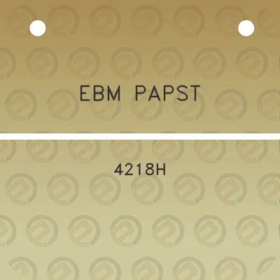 ebm-papst-4218h