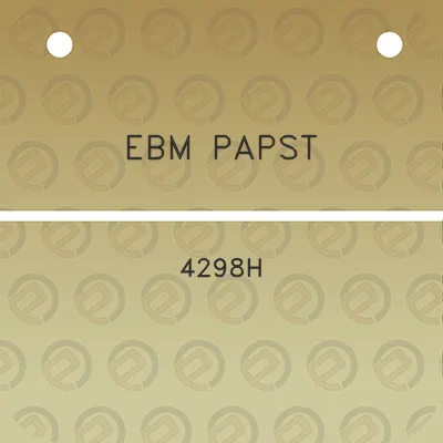 ebm-papst-4298h