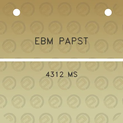 ebm-papst-4312-ms