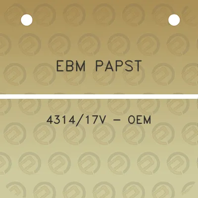 ebm-papst-431417v-oem