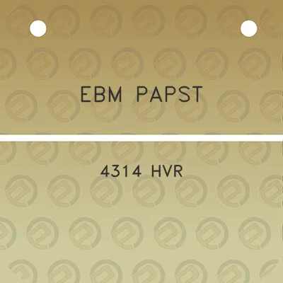 ebm-papst-4314-hvr