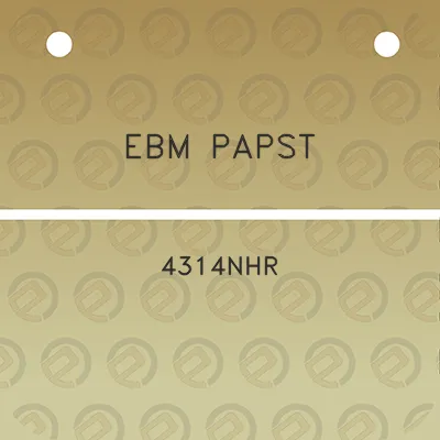 ebm-papst-4314nhr