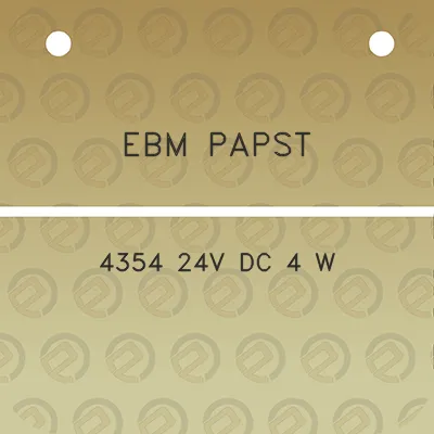 ebm-papst-4354-24v-dc-4-w